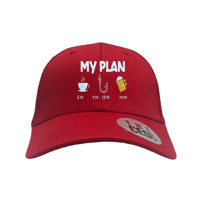 My Fishing Plan Embroidered Trucker Hat