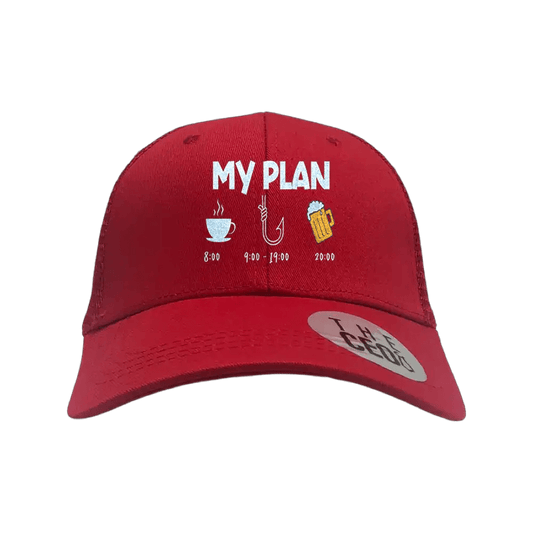 My Fishing Plan Embroidered Trucker Hat